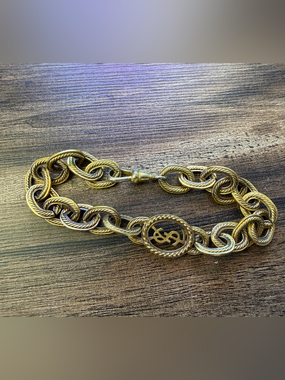 Ysl vintage chain bracelet